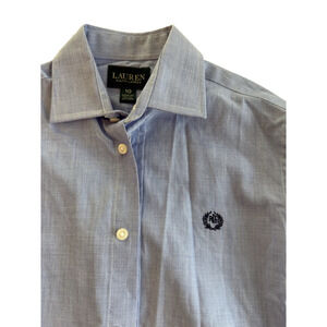 Boys Lauren by Ralph Lauren Button-Up Shirt Size 10 Blue